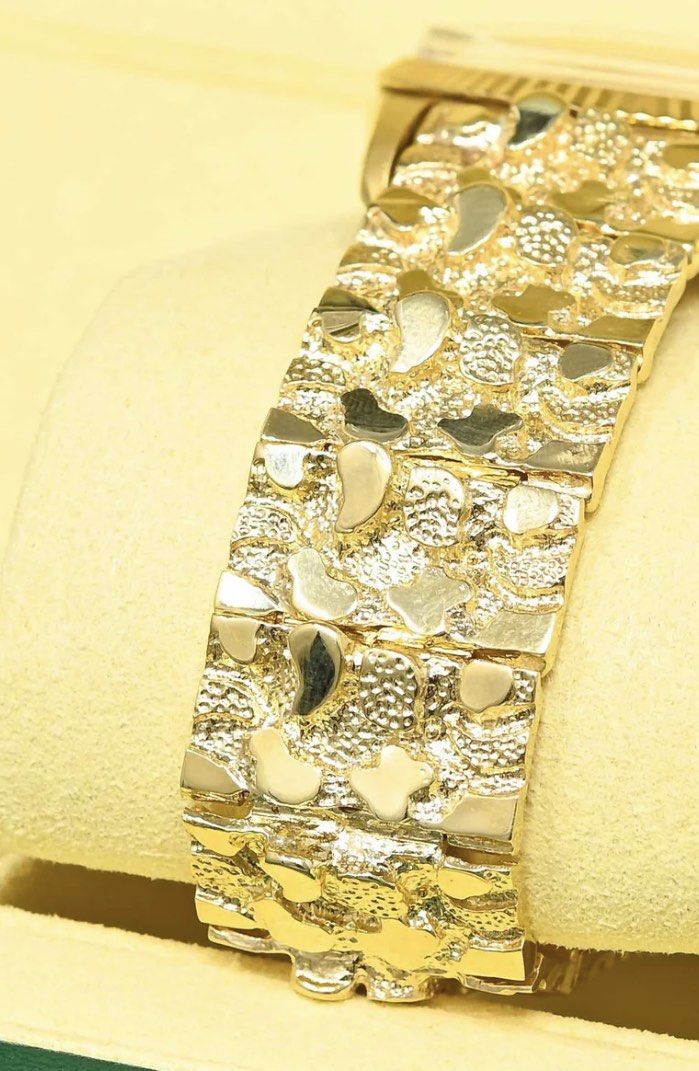 White gold sale nugget bracelet