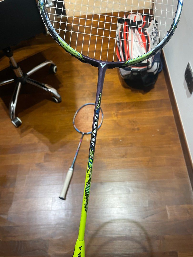 Victor Jetspeed S12 JS12 badminton racket, Sports Equipment, Sports ...