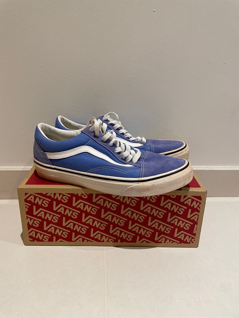 VINTAGE Vans Old Skool Blue Men s Fashion Footwear Sneakers on