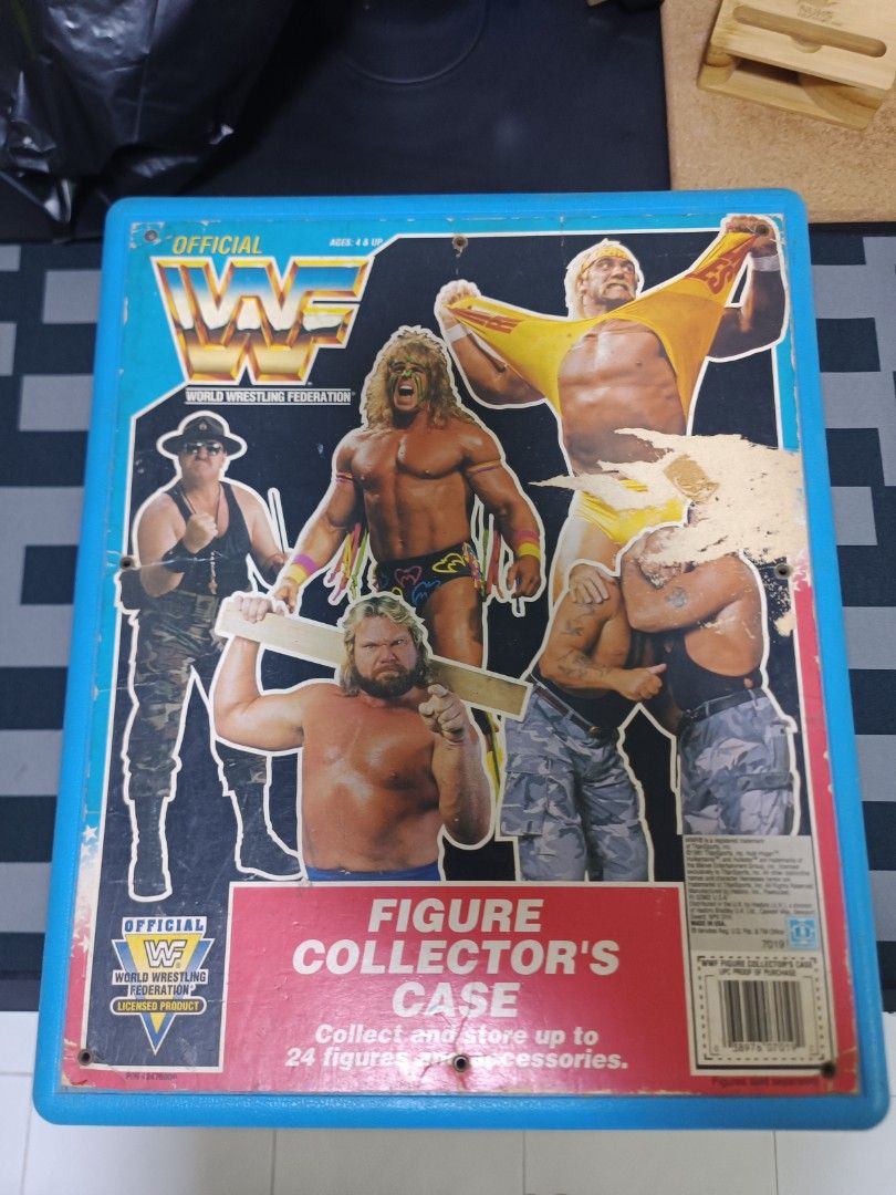 Vintage WWF Wrestling Figures Collectors Carrying Case Box 1991 RARE Box Only