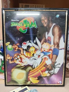 Vintage Warner Bros Space Jam Michael Jordan Bugs Bunny 8x10" Movie Collector Poster