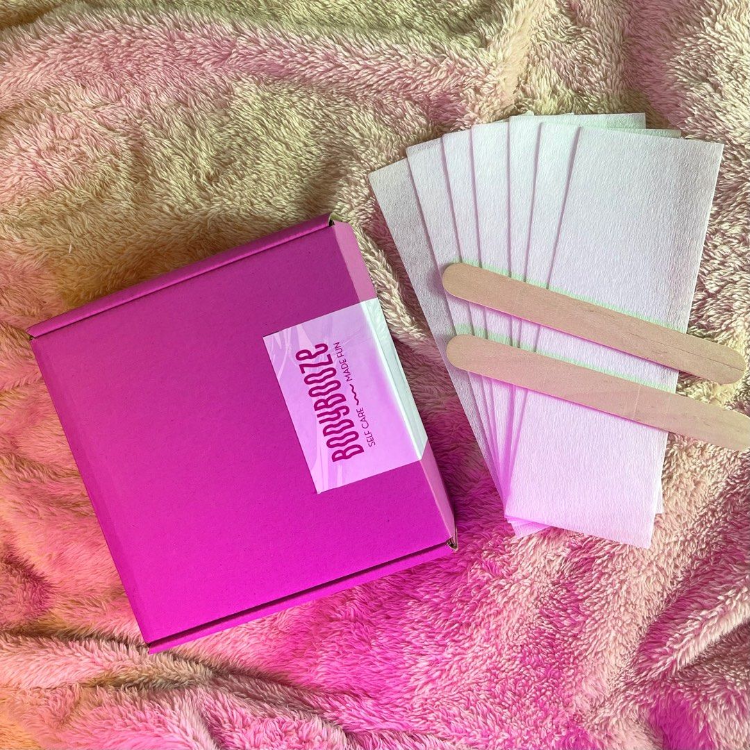 Wax Strips & Applicators | BODYBOOZE (Category: Hair Removal) located in Cainta. Submitted by nixconcepts (Listing ID 1274298803, Image 2). Description: 💗 10 pieces reusable depilatory wax strips 💗 2 pieces wax applicators.