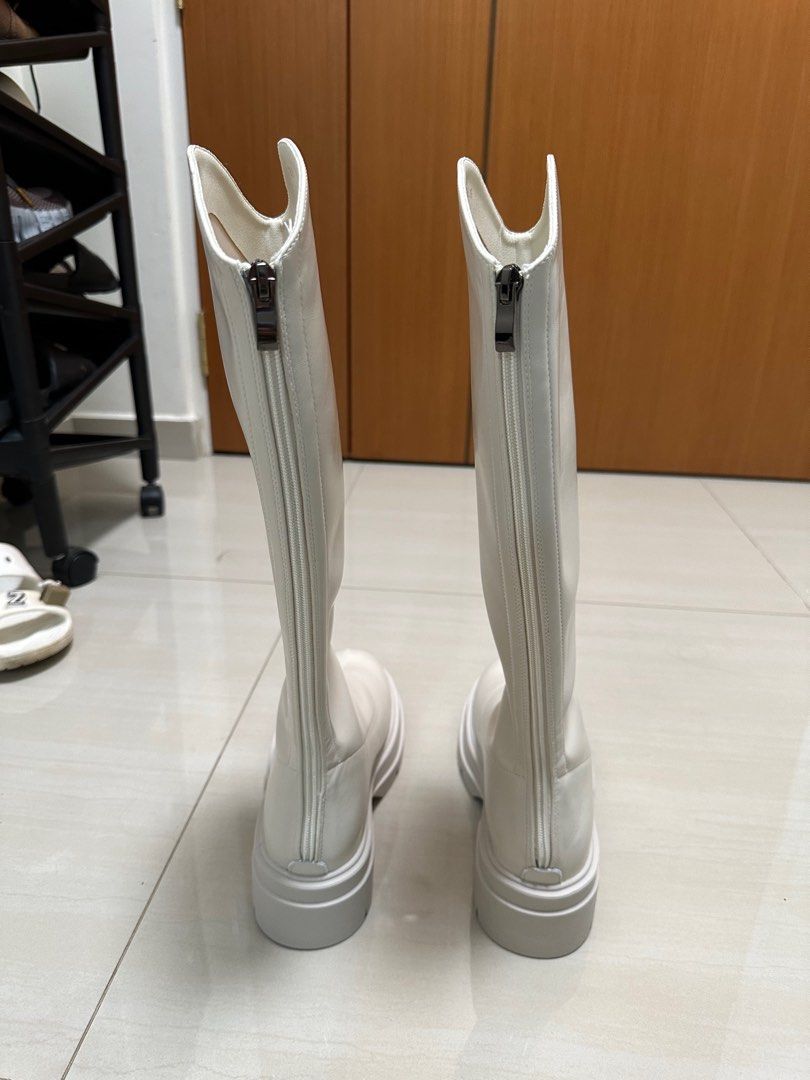 White boots size 12 new arrivals