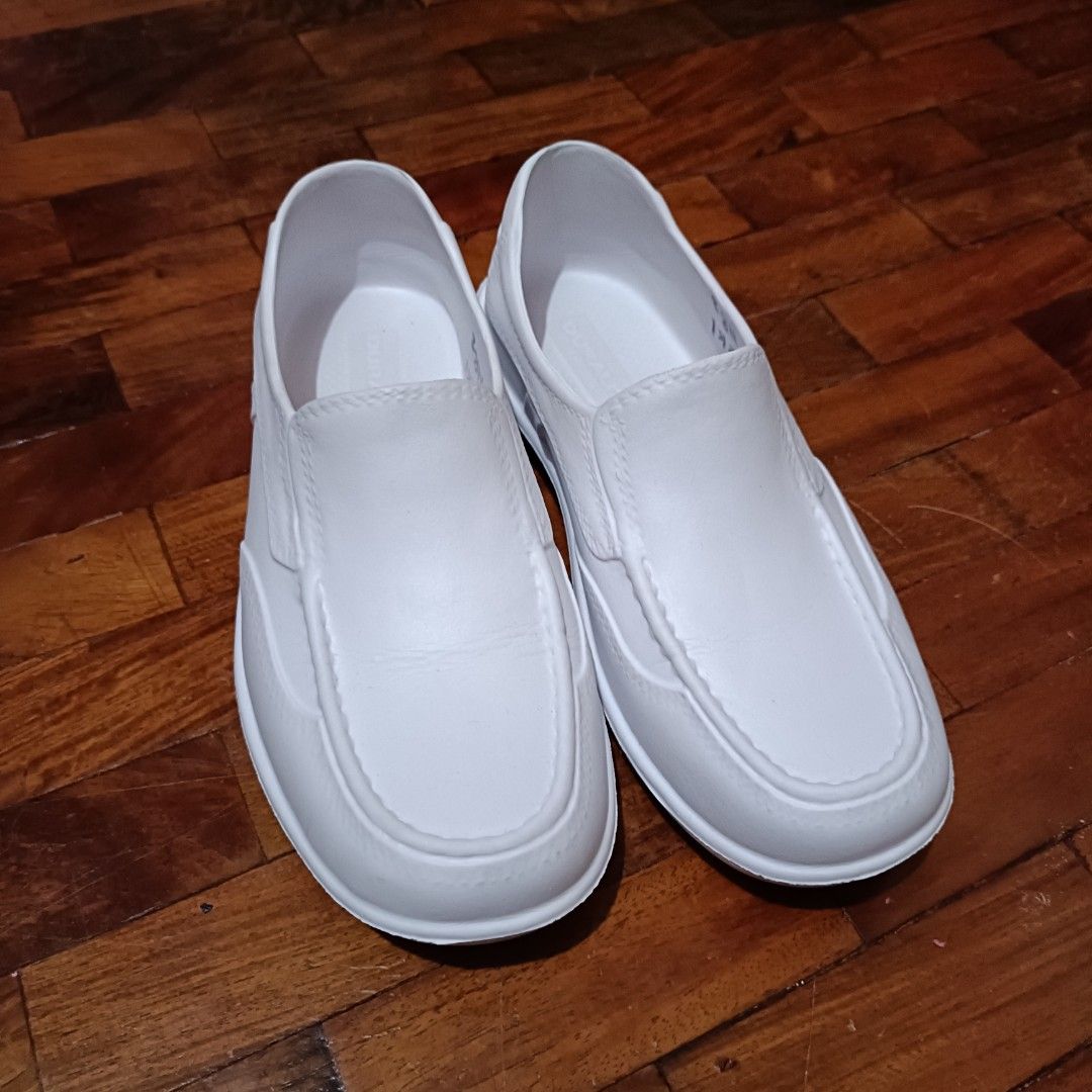 White Nursing Shoes Duralite Women s Fashion Footwear Slippers and slides on Carousell