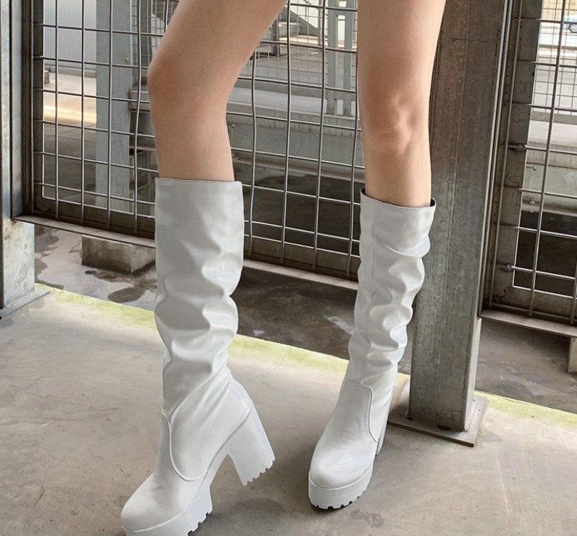 White boots new arrivals cosplay