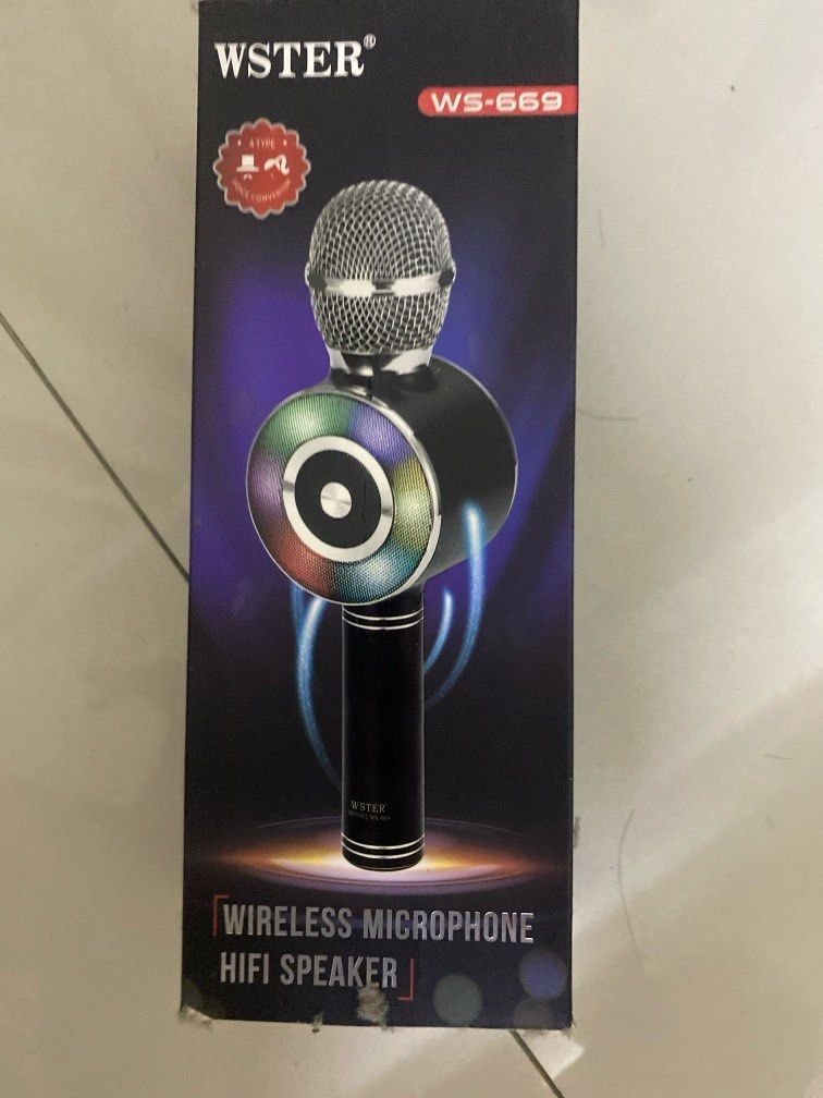 Wster wireless microphone hifi speaker deals