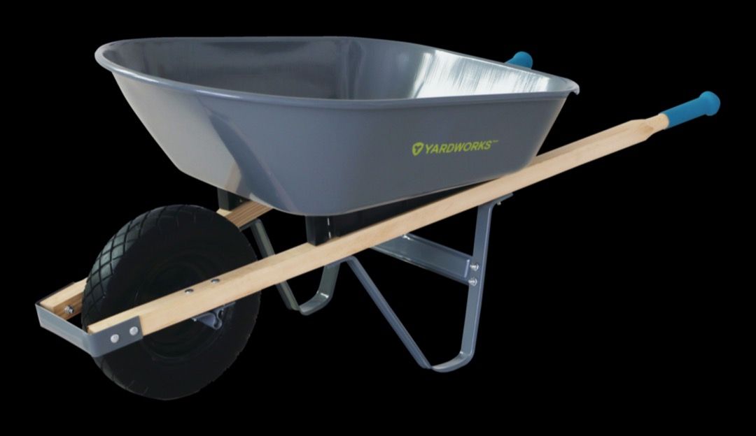 Yardworks 5 cu ft clearance wheelbarrow