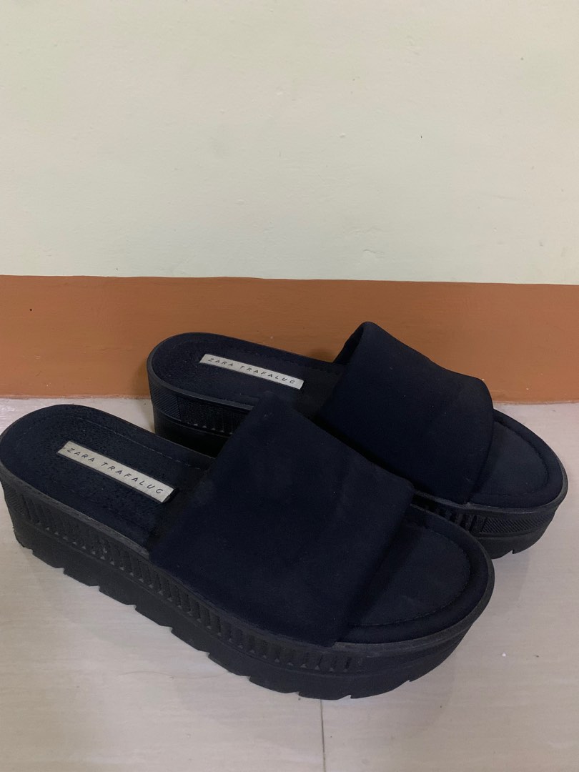 Zara Platform Sandals Women s Fashion Footwear Sandals on Carousell