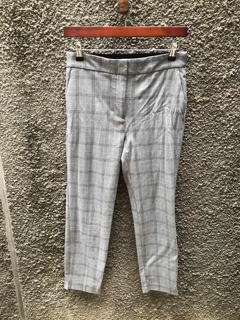 Zara Tartan pants, Fesyen Wanita, Pakaian Wanita, Bawahan di Carousell