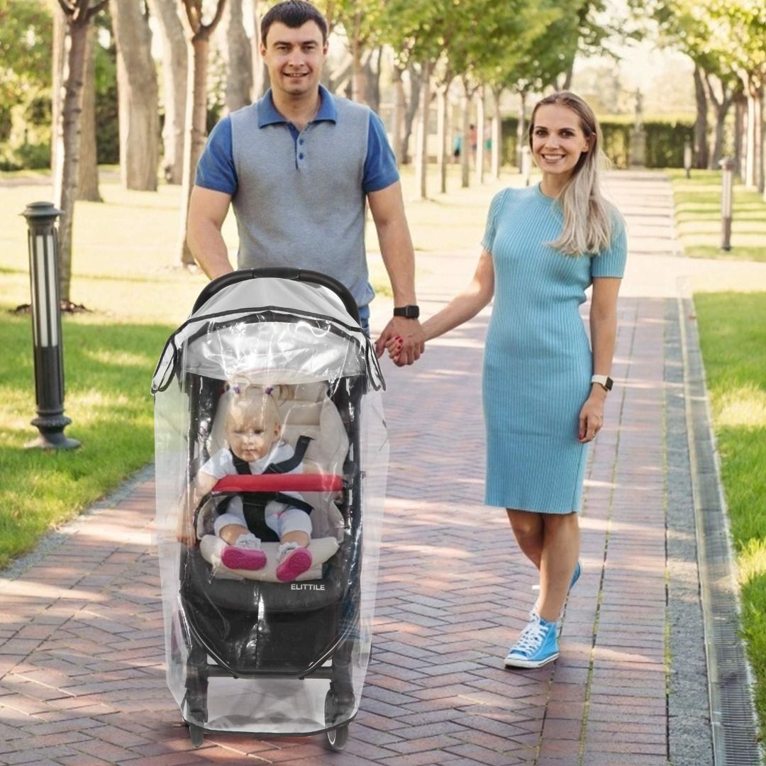 Universal jogging stroller rain hot sale cover