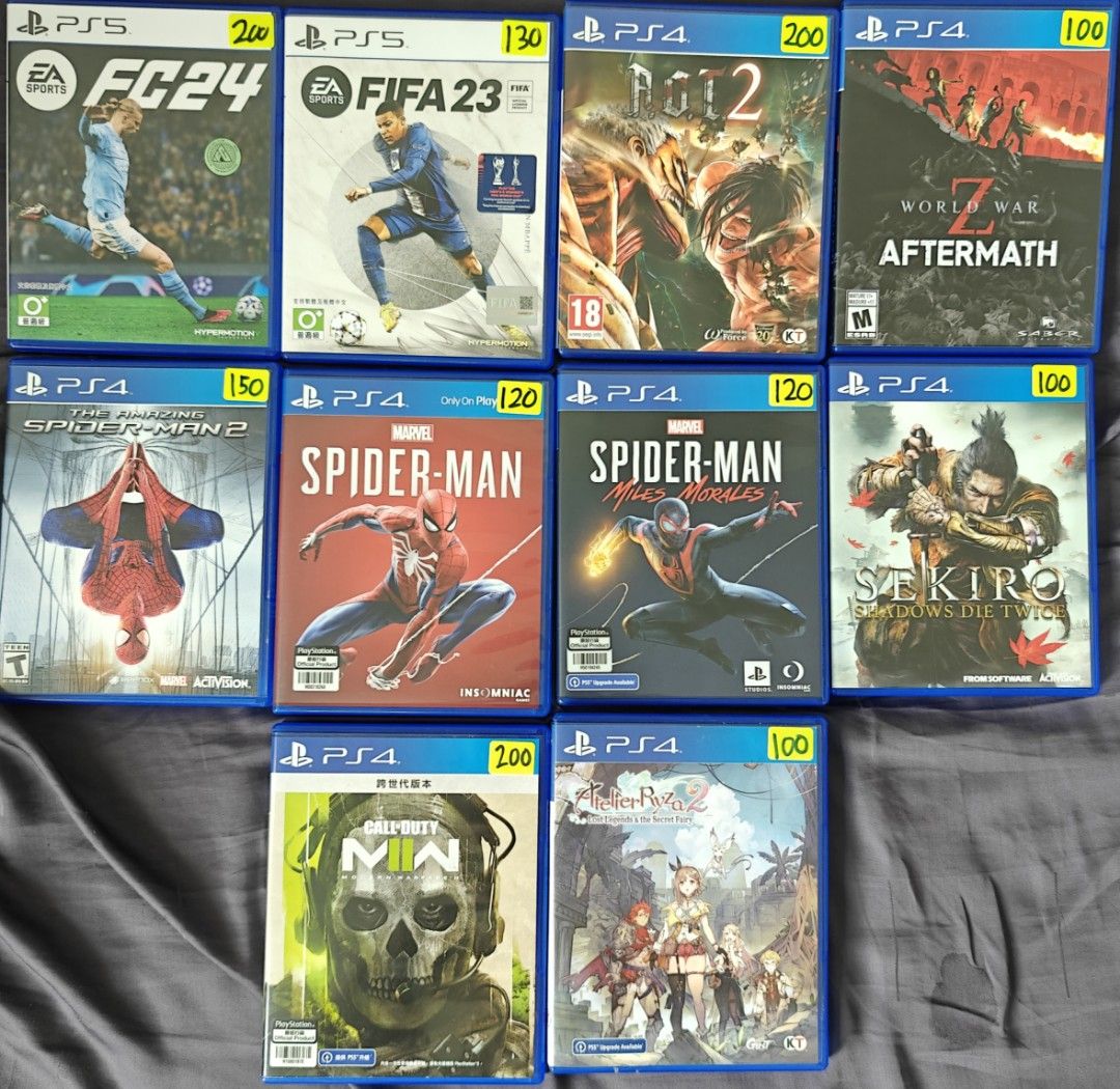 2nd hand PS4 PS5 games