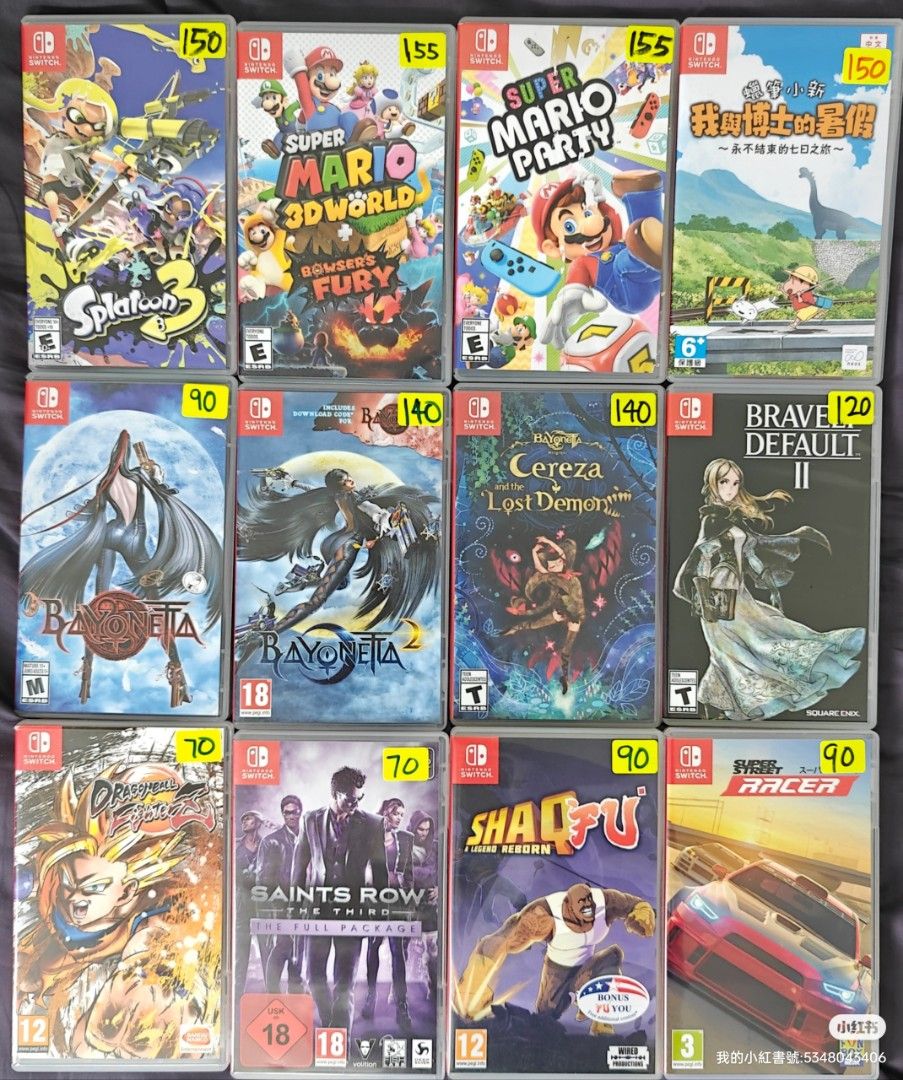 2nd hand Switch Games, Video Gaming, Video Games, Nintendo on Carousell