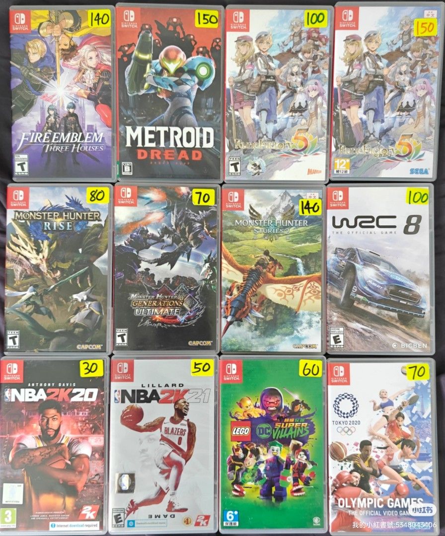 2nd hand Switch Games, Video Gaming, Video Games, Nintendo on Carousell