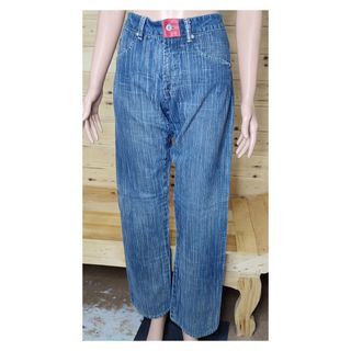 30 Inches Marithe Francois Girbaud Mid Waist Straight Cut Denim Jeans Fits Large