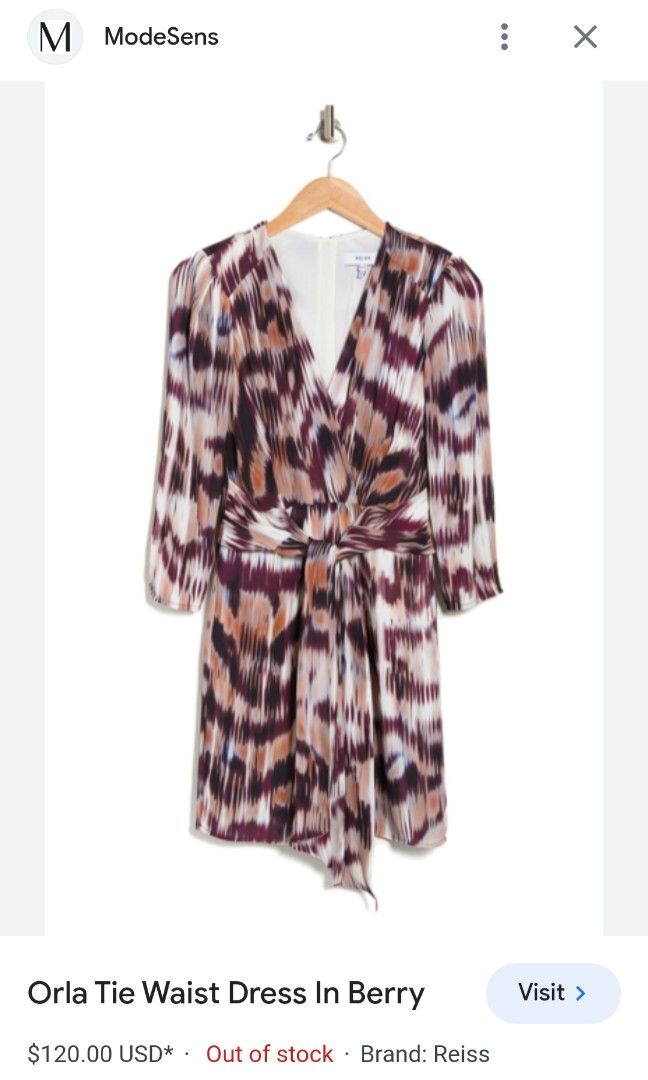 Reiss cheap berry dress
