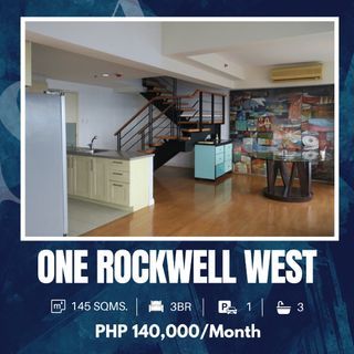 3BR Loft Unit For Lease in One Rockwell West