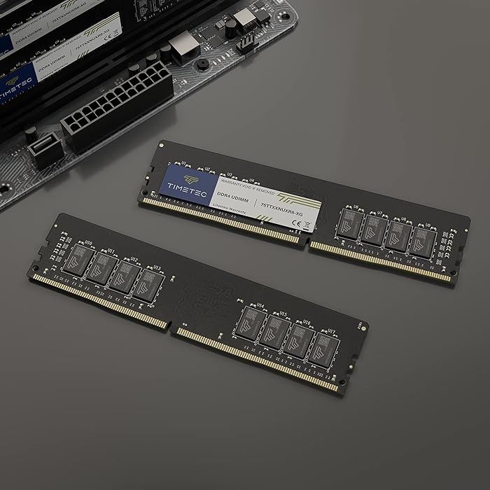 5068 Timetec 16GB KIT 2x8GB DDR4 2400MHz PC4 19200 Non ECC Unbuffered 1.2V CL17 1Rx8 Single Rank 288 Pin UDIMM Desktop PC Computer Memory RAM