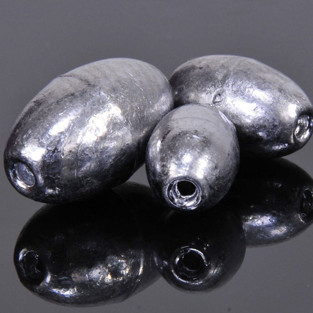 50 Pieces Egg Fishing Sinkers Weights Assortment Lead Oval Shape Bottom,  Sports Equipment, Fishing on Carousell