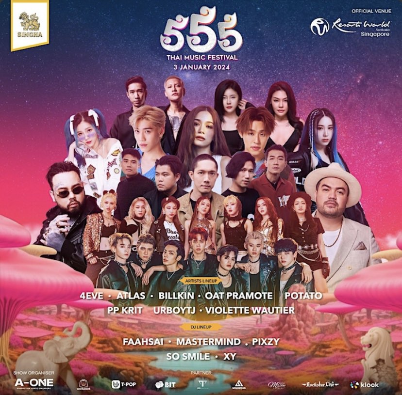 555 Thai Music Festival 2024, Tickets & Vouchers, Event Tickets on