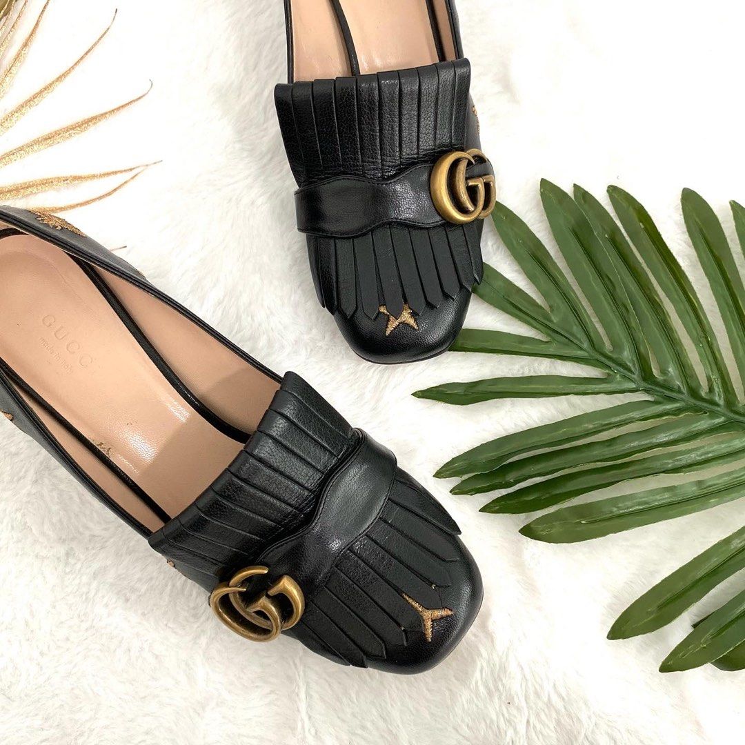 Gucci marmont hotsell mid heel