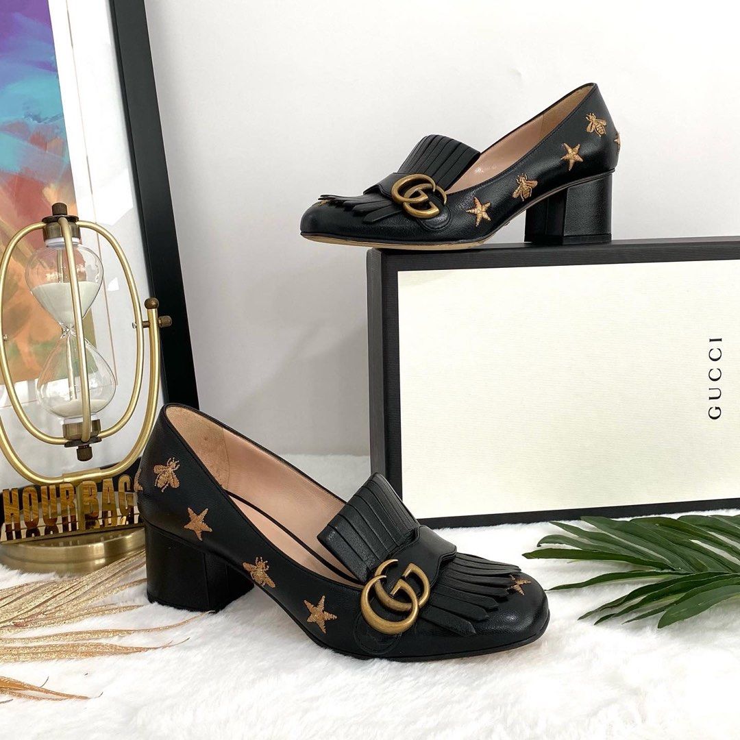 Gucci marmont high heel pumps store