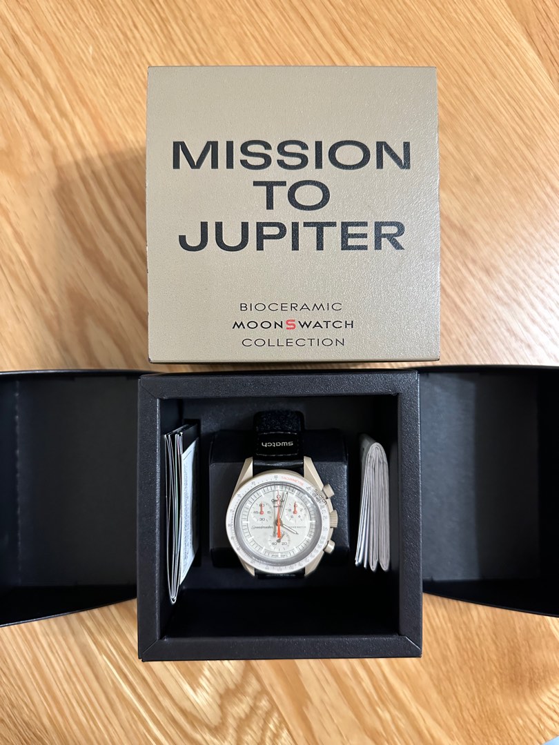 全新Brand new Mission to Jupiter MoonSwatch, 名牌, 手錶- Carousell