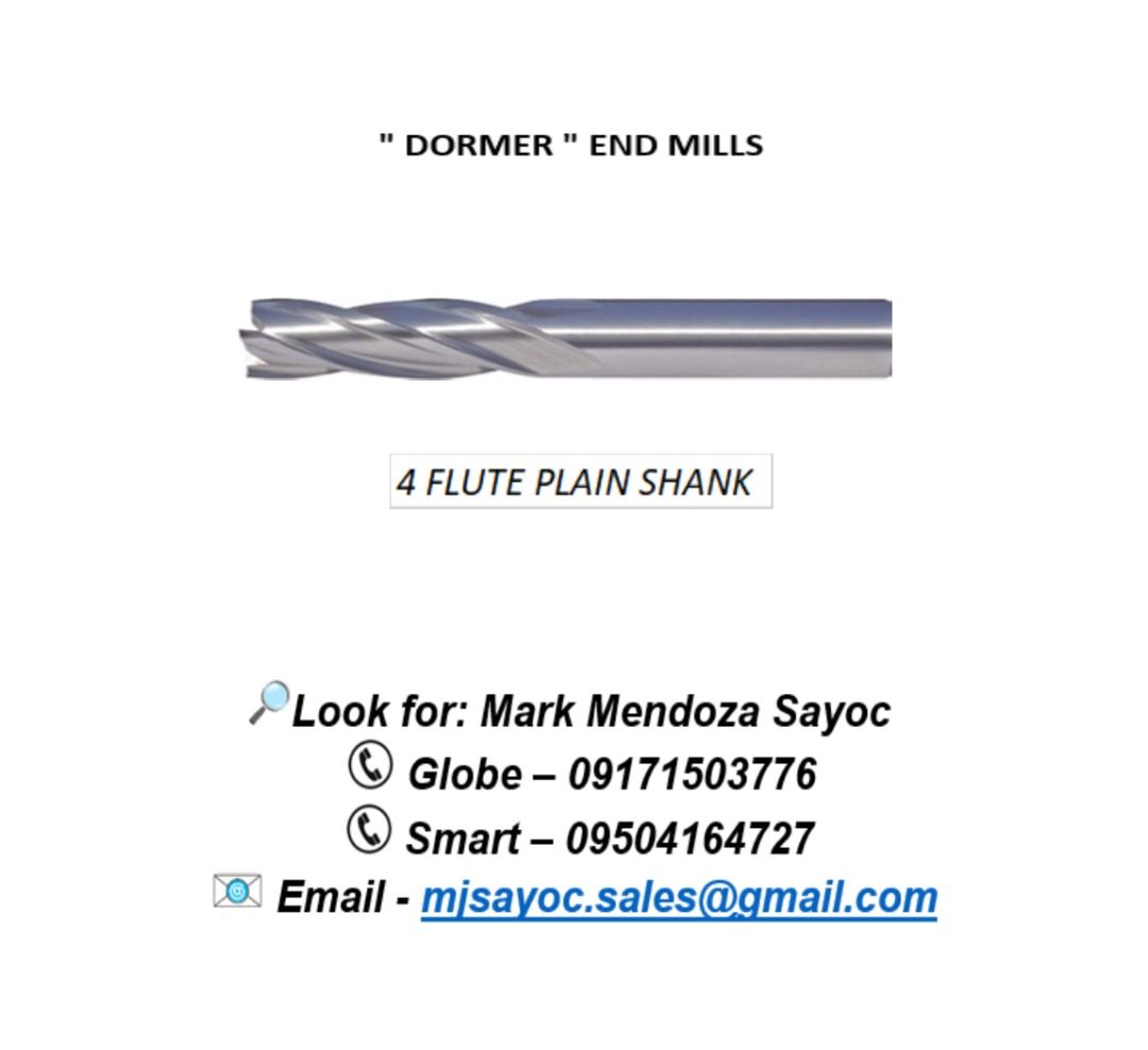 " DORMER " END MILLS, Commercial & Industrial, Construction Tools