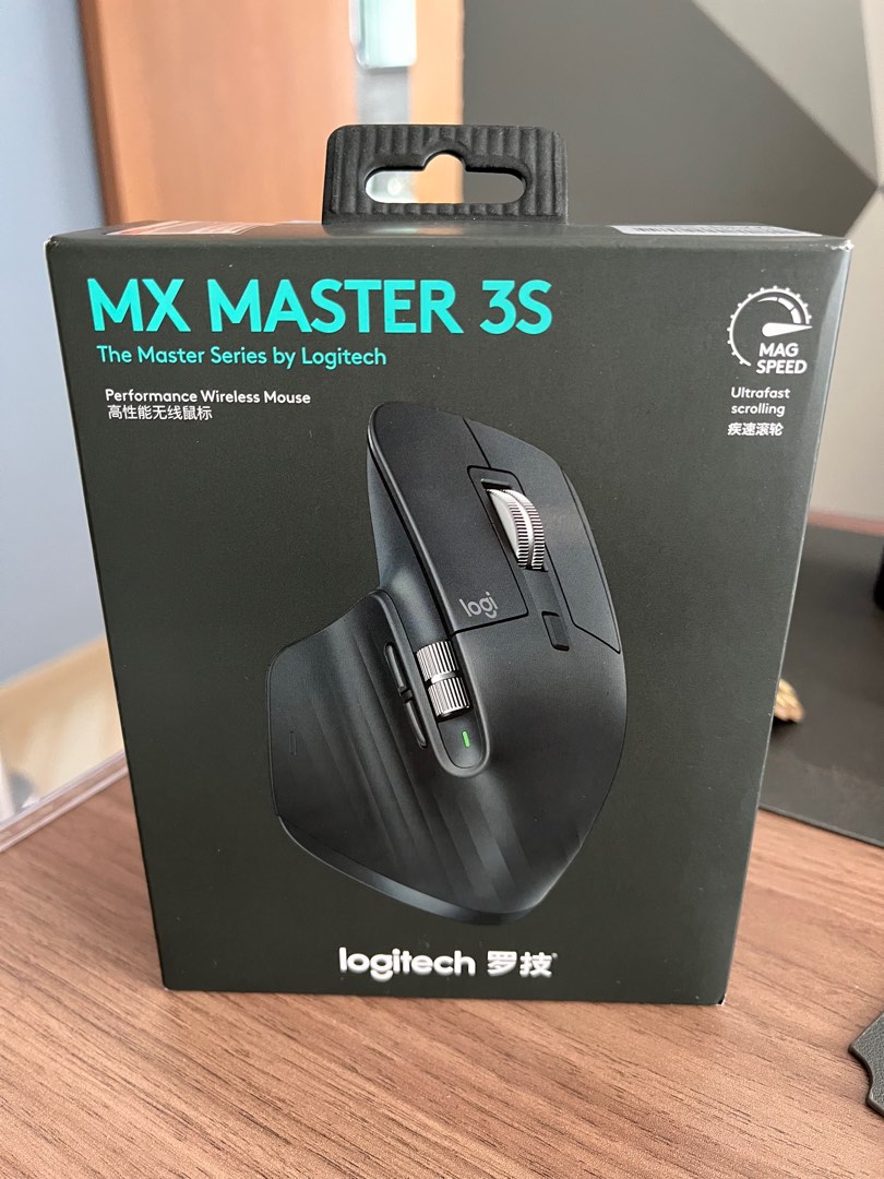 不議價) 全新未開封Logitech MX Master 3S 有一年保養, 電腦