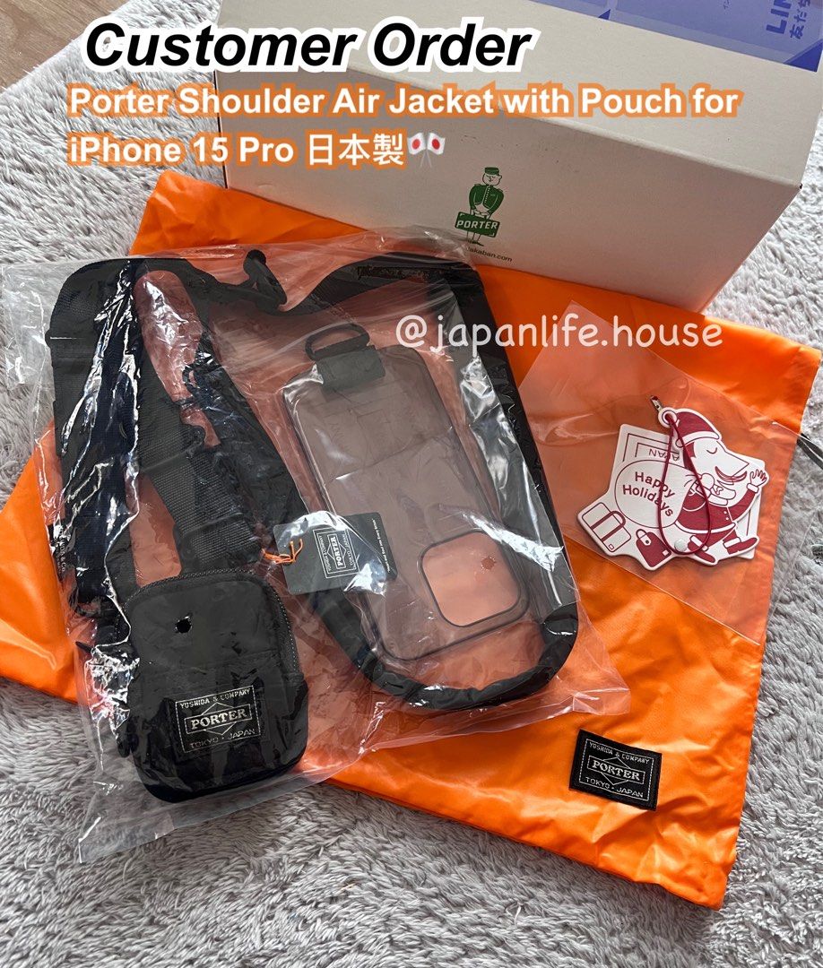 PORTER × AirJacket for iPhone 15 できん Pro カーキ