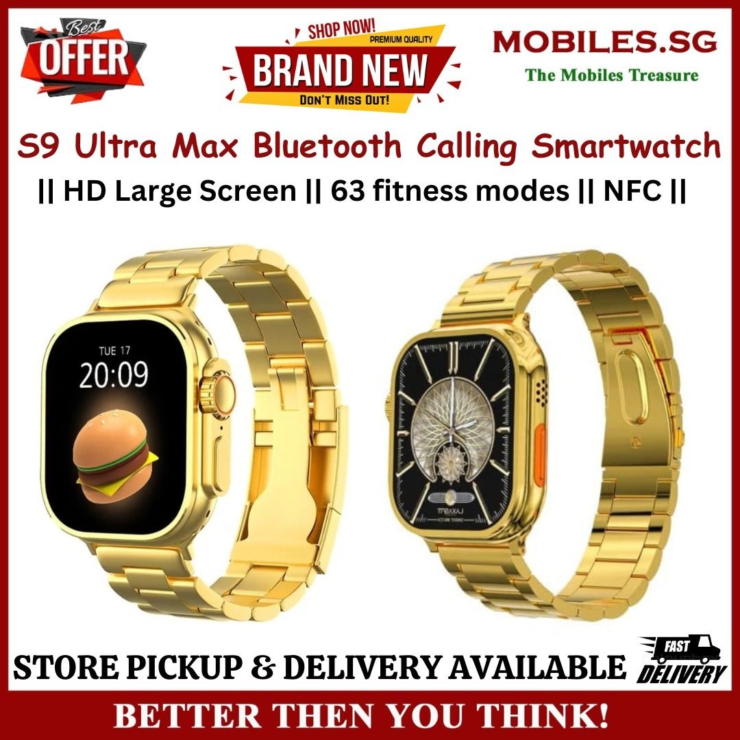 S9 Ultra Max Bluetooth Calling Smartwatch Bracelet Strap