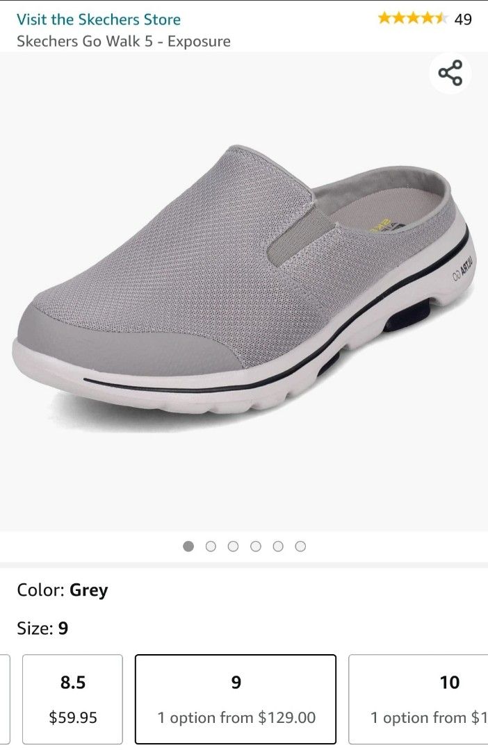 Skechers half shoes for men US 9 Men s Fashion Footwear Slippers Slides on Carousell
