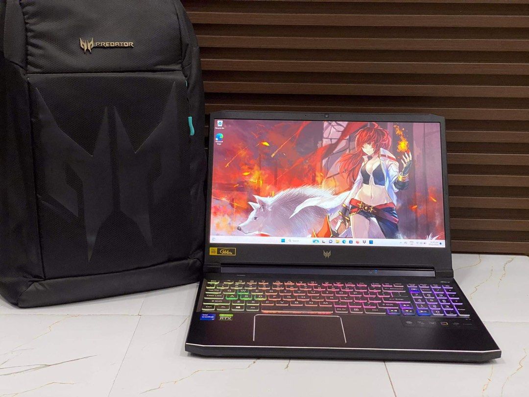 ACER PREDATOR HELIOS 300 (PH-315-54-70BF) (Category: Laptops & Notebooks) located in Valenzuela. Submitted by dropcee (Listing ID 1274629913, Image 1). Description: ACER PREDATOR HELIOS 300 (PH-315-54-70BF) i7 11th Gen 144Hz 16GB RAM 512SSD RTX 3050 Ti 4GB GDDR6 VRam✨ Quick specs: ▫️Windows 11 Home SL 64bit ▫️11th Gen Intel Core i7-11800H 16 CPUs 2.3GHz ▫️16GB of RAM 3200Mhz ▫️512GB PCle NvMe SSD ▫️Intel UHD Graphics ▫️Nvidia GeForce RTX 3050 Ti 