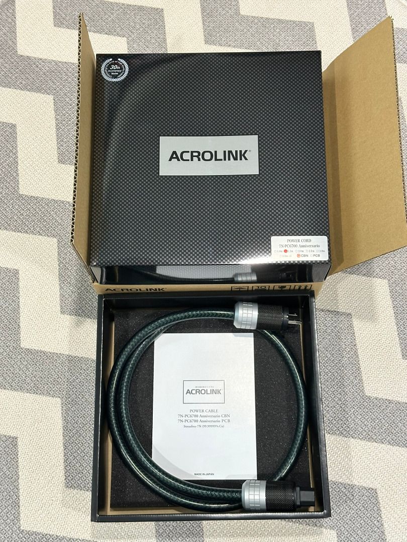 Acrolink 7N-PC6700 Anniversario Power Cord (1.5m)