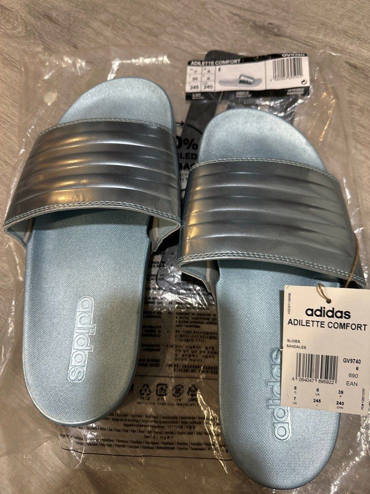 Adilette comfort 2024 slides grey