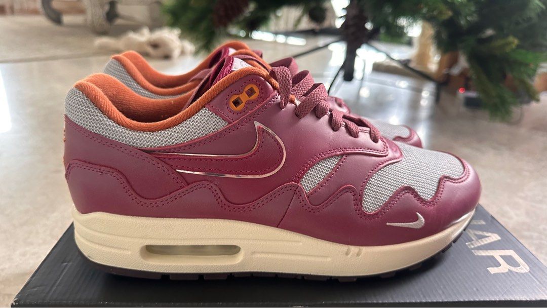 Air Max 1 Patta rush maroon Men s Fashion Footwear Sneakers on