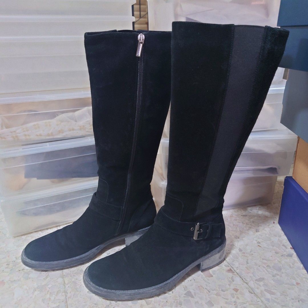 Aquatalia weather proof suede boots US 8.5 Women s Fashion Footwear Boots on Carousell