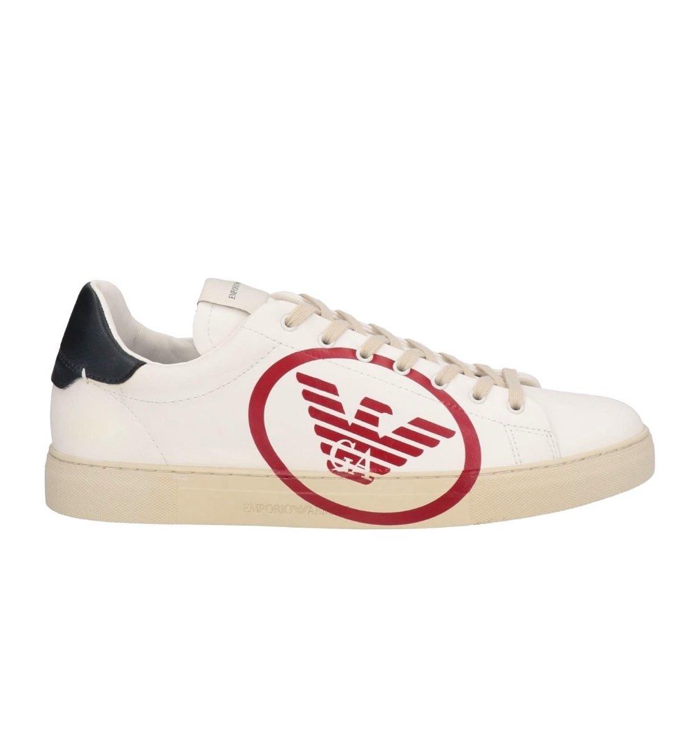 Red best sale armani shoes