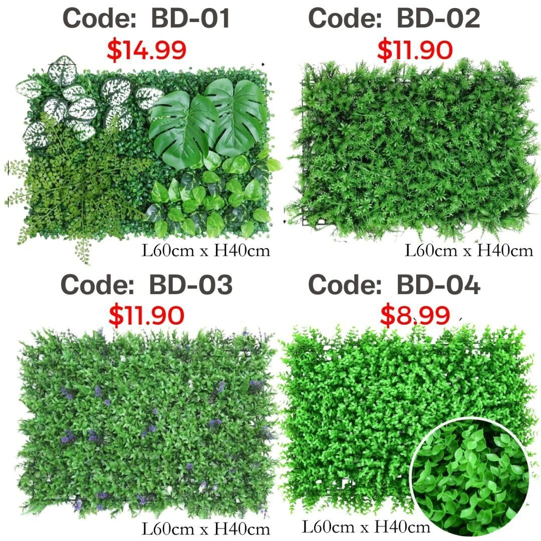 Artificial Wall Plant Backdrop Small Panel Wall Green Decorative Indoor