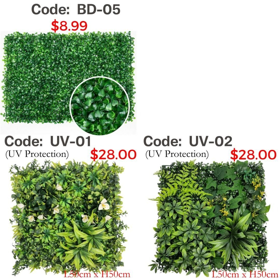 Artificial Wall Plant Backdrop Small Panel Wall Green Decorative Indoor