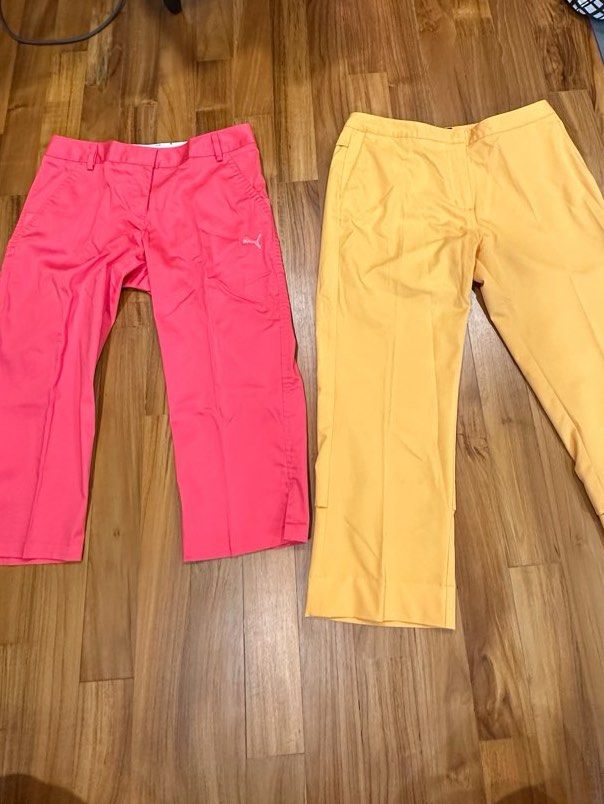 Adidas yellow golf pants cheap