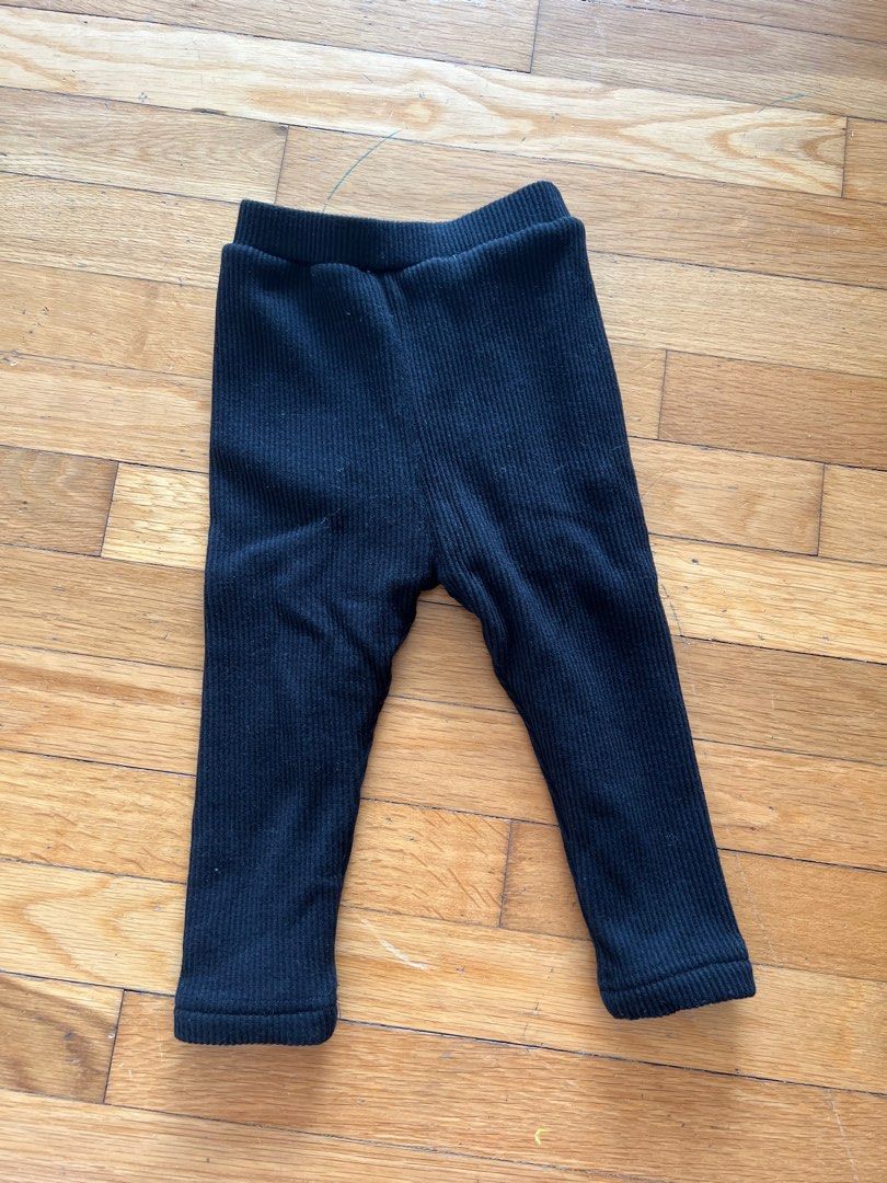 Fleece lined baby top leggings