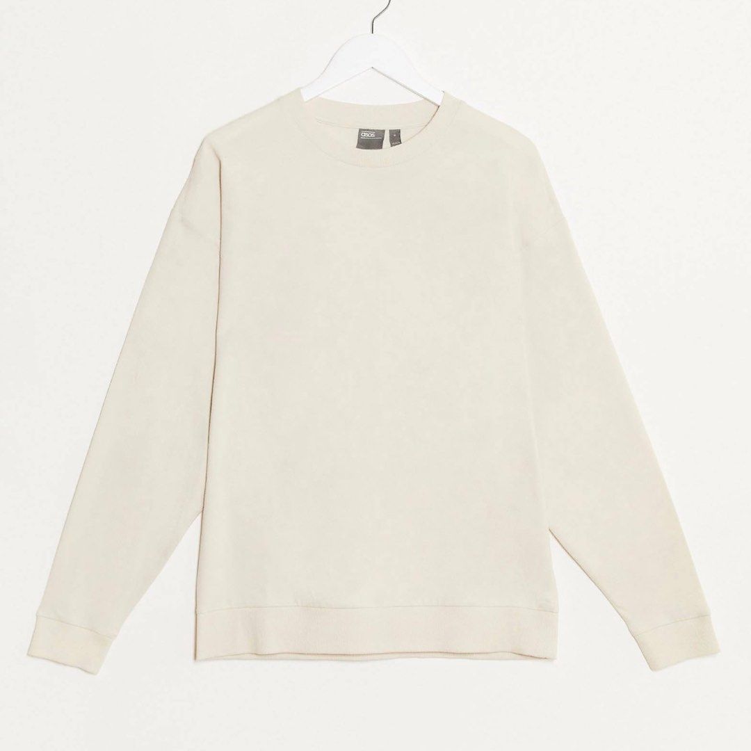 White sweatshirt asos top