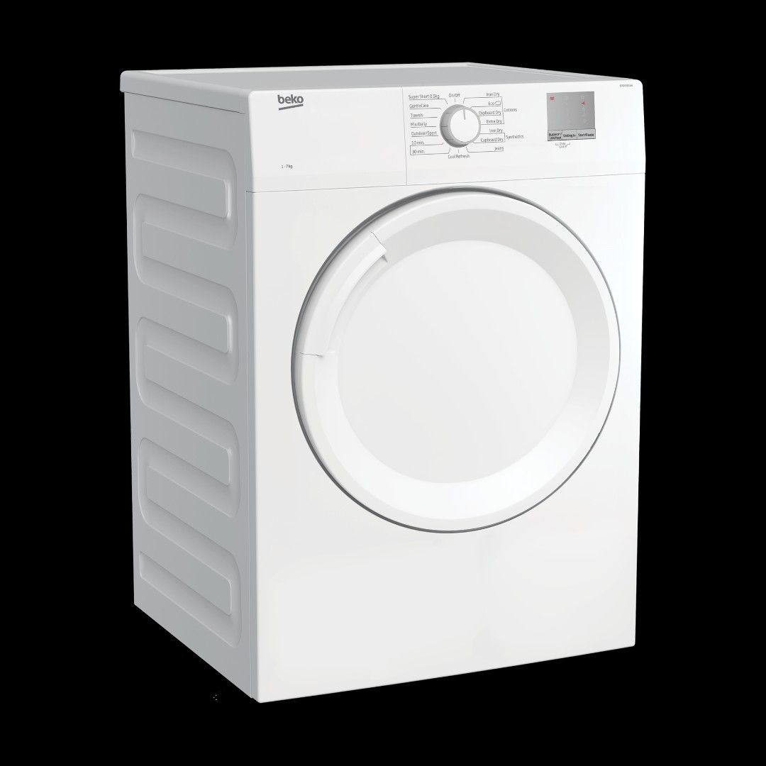 Beko DTGV7001W Air Vented Dryer (7kg), TV & Home Appliances, Washing ...