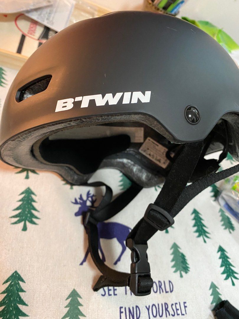 Bike Helmet BTwin Cycling Gloves NEW Sports Equipment Bicycles