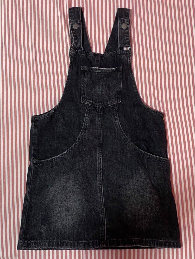 Black denim dress overall Cotton On KIDS Babies Kids