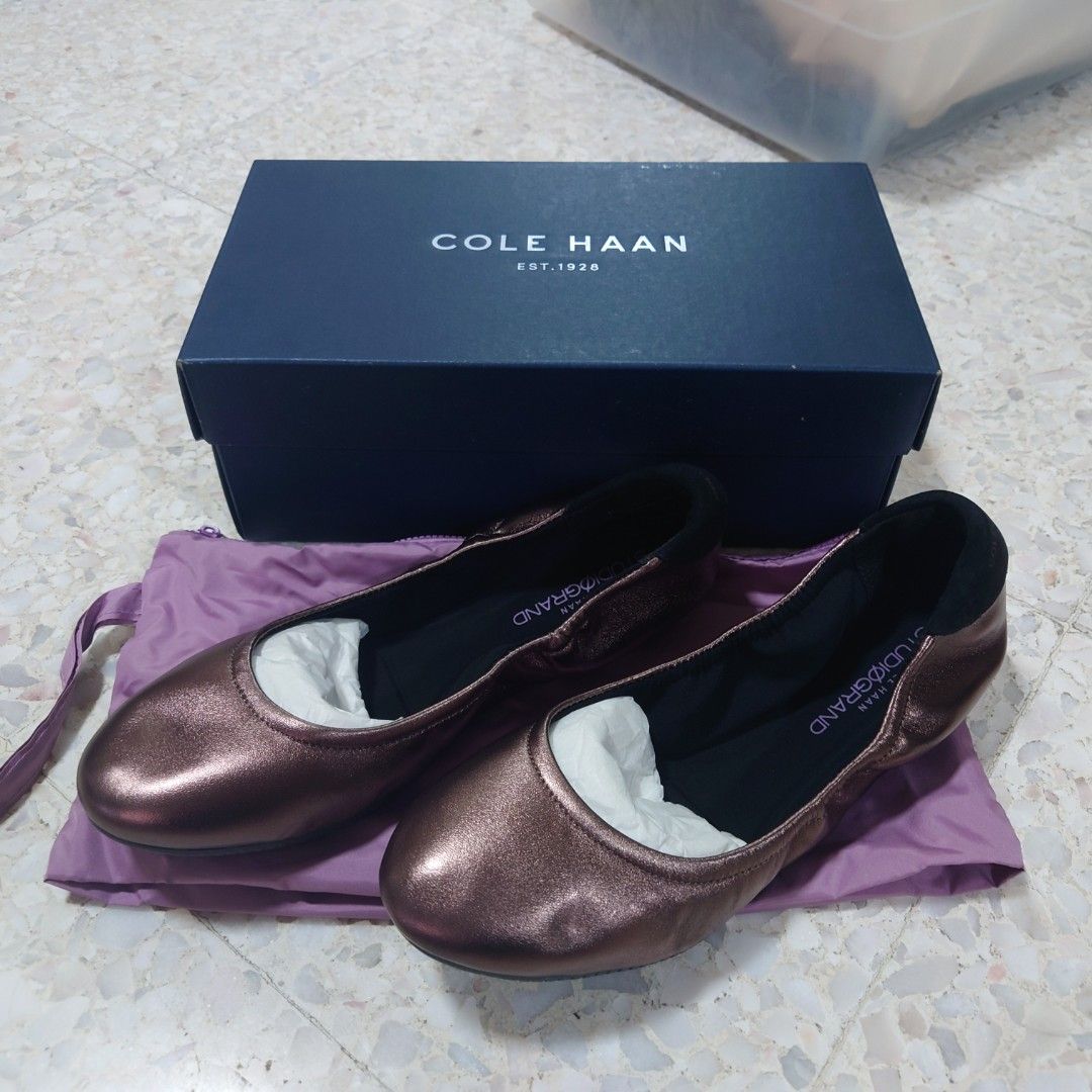 BNIB Cole Haan Studio Grand Ballet Flats 8B Meteor Women s
