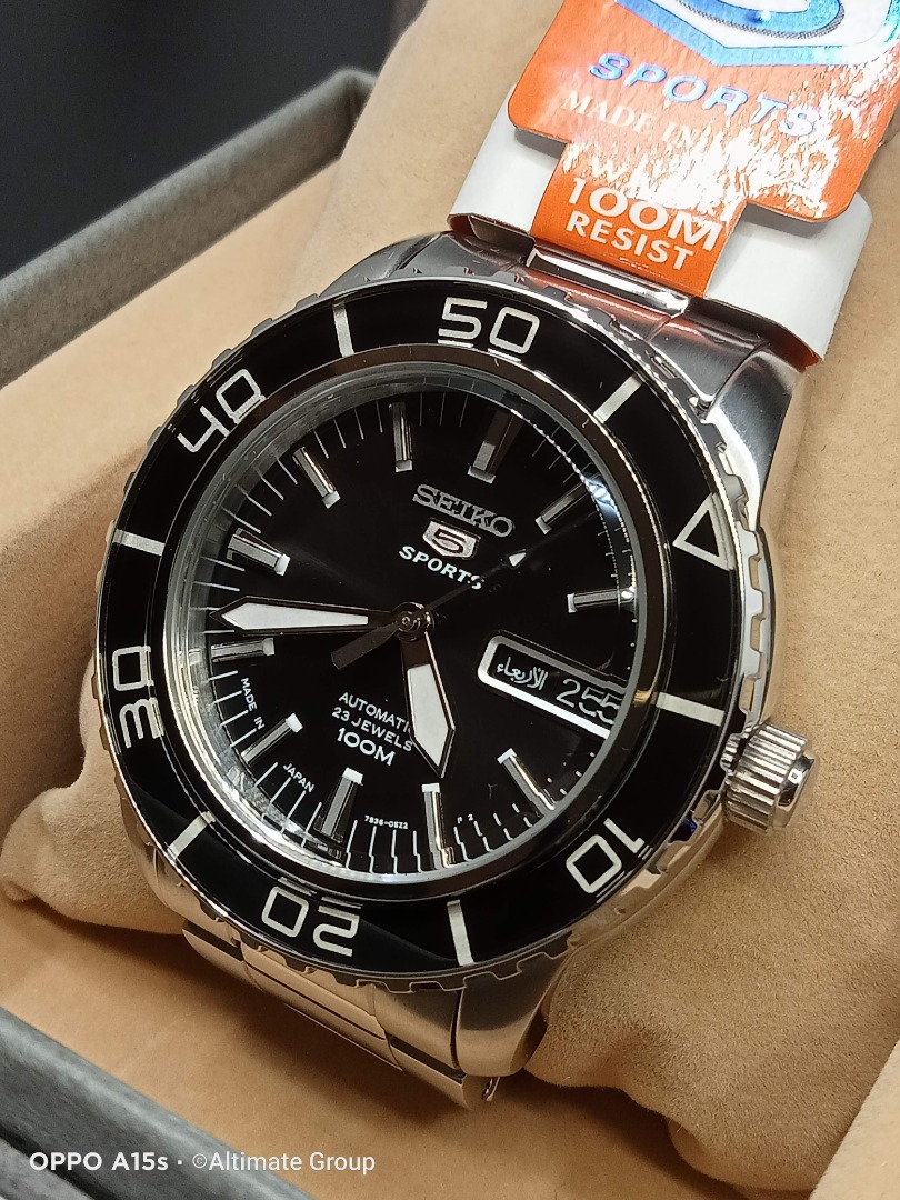 BNIB NOS May 2016 Discontinued Seiko 5 Sports SNZH55J1 7S36