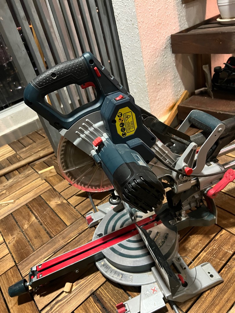 Bosch Sliding Mitre Saw with laser, Furniture & Home Living, Home