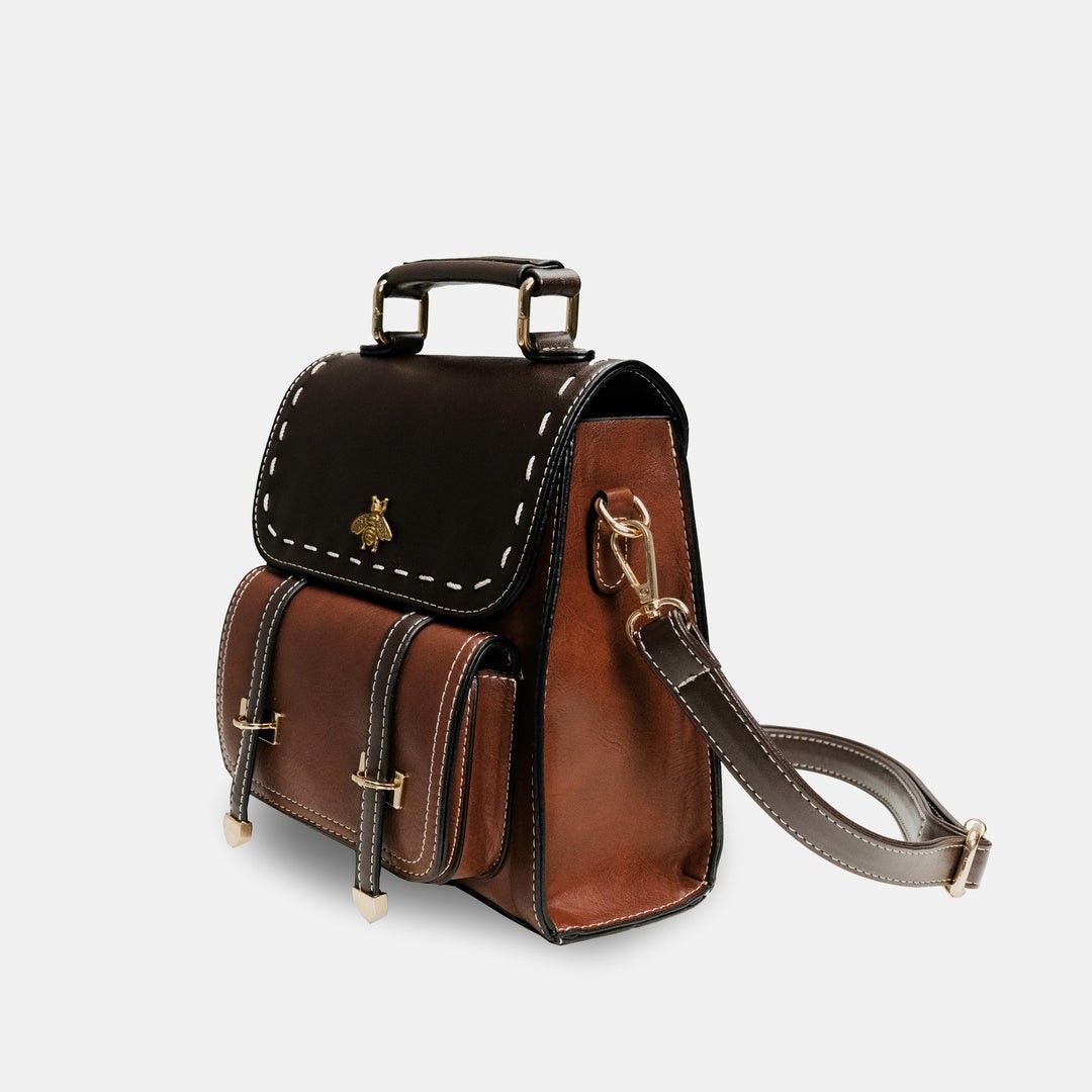Bumblebee backpack leather top