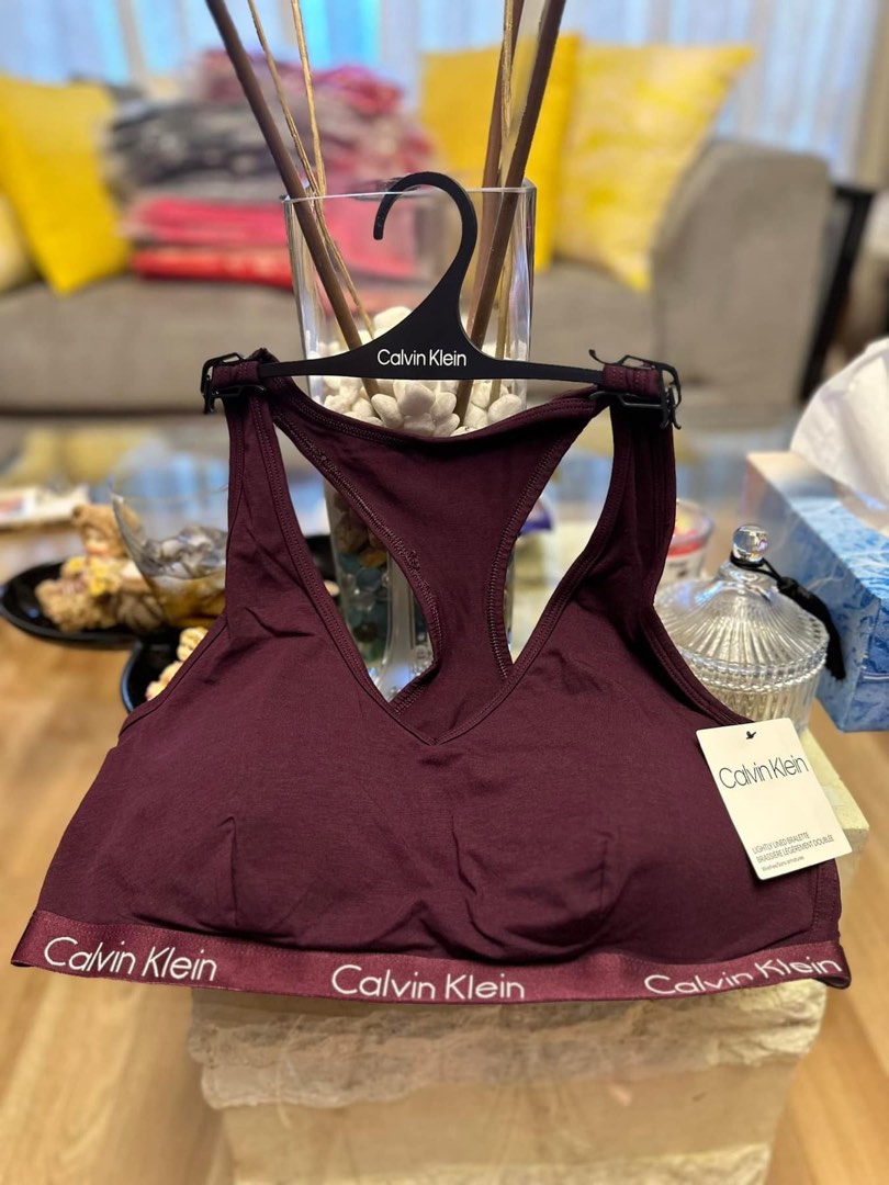 Burgundy calvin klein sale bralette